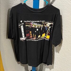 Black Short Sleeve Tee with Bold Graphic Design